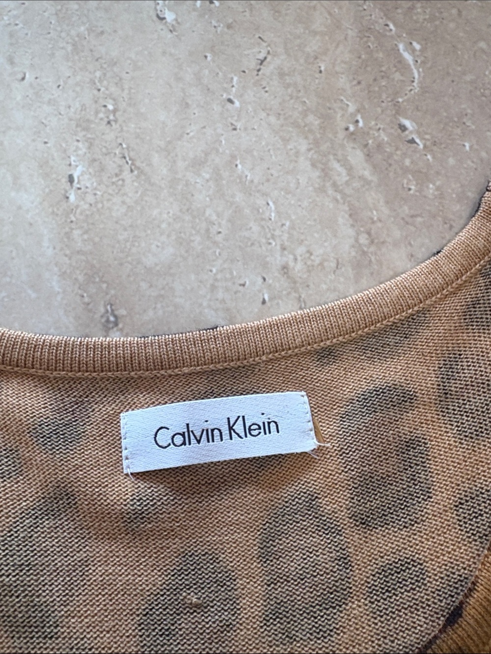 NWOT Calvin Klein Animal Print stretchy dress - Picture 5 of 10